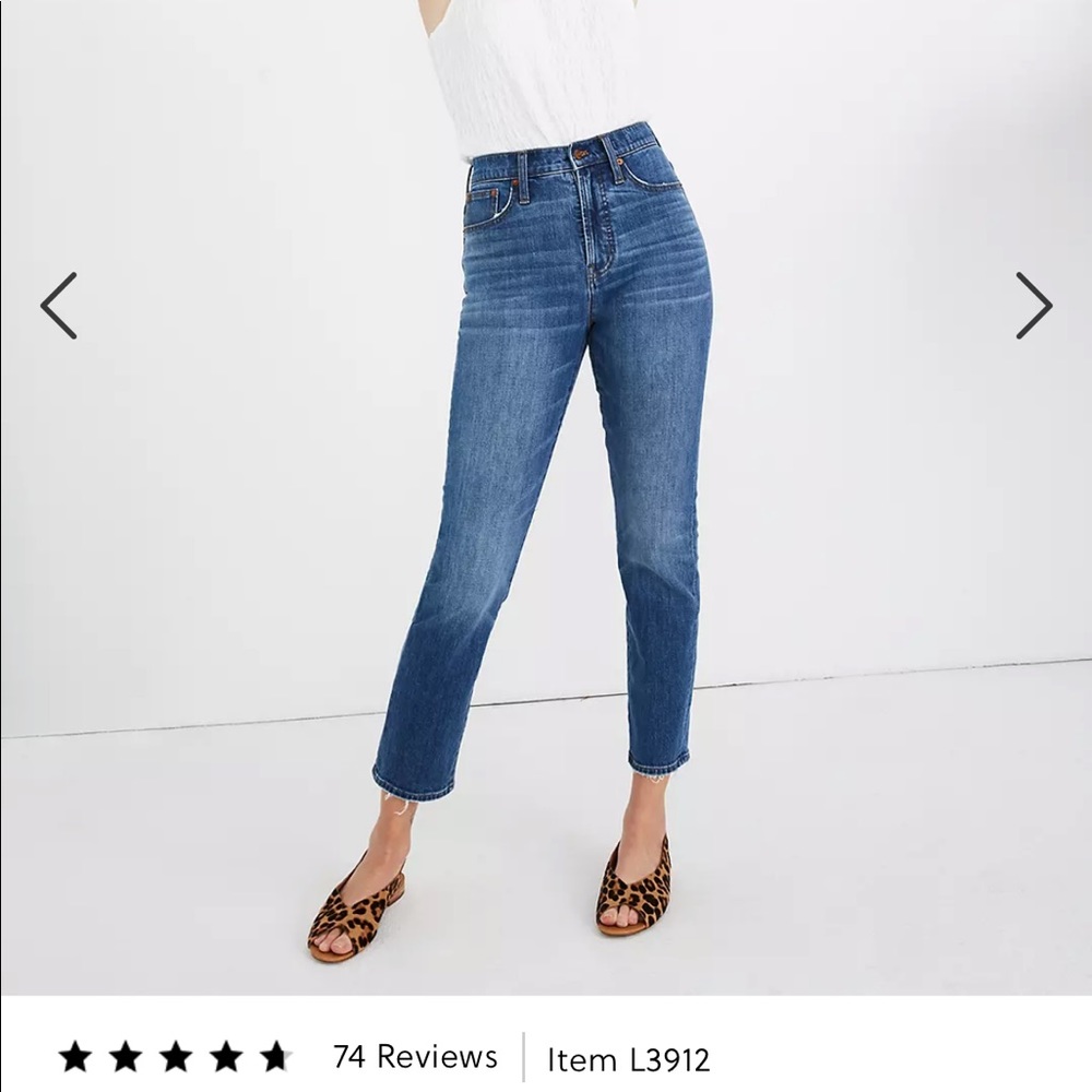 Madewell Perfect Vintage Crop Jean in Cassie Wash